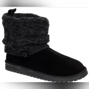 MUK LUKS Women's Fold Over Sherpa Lined Boots
